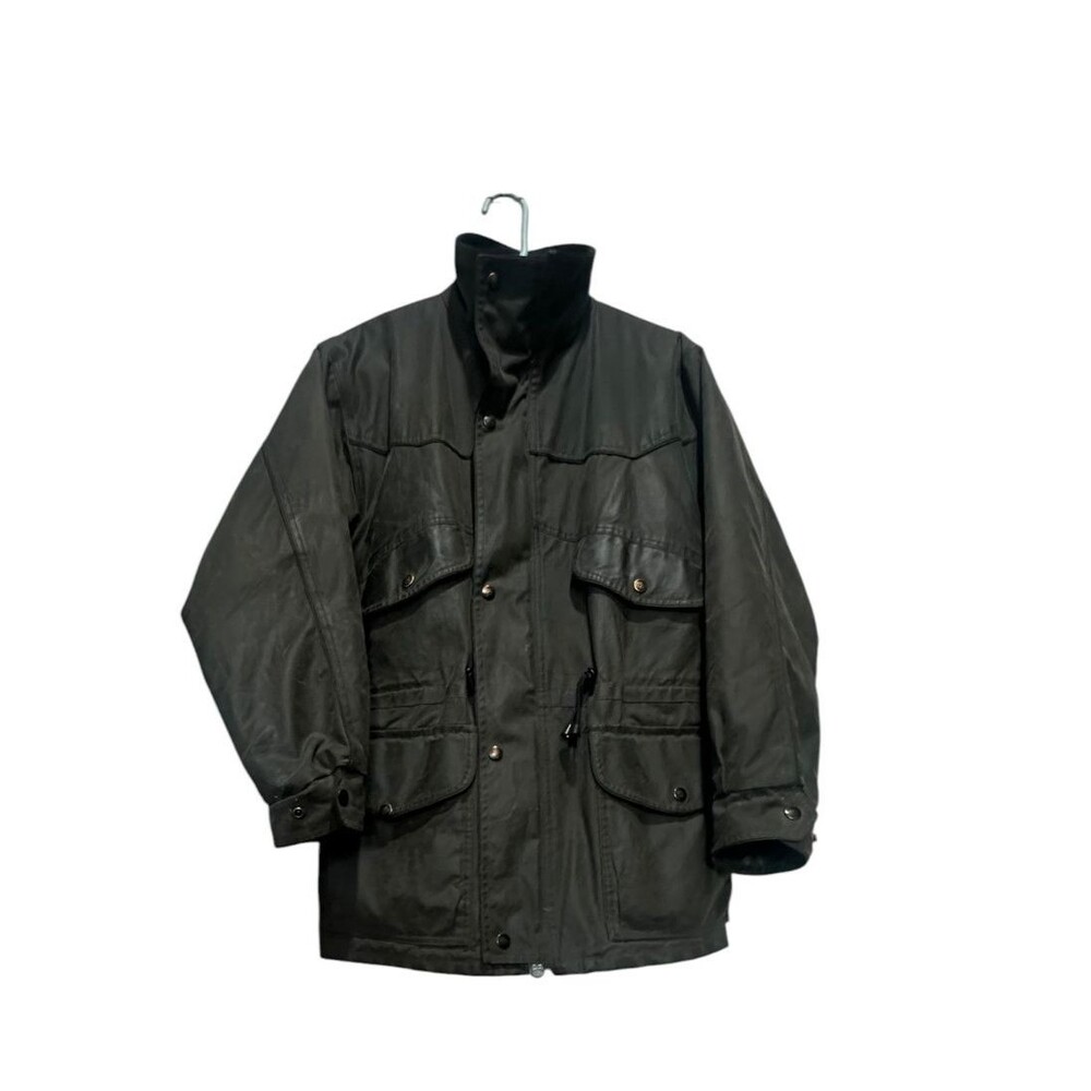 The Australian Outback Collection Brown Chore Jacket Oil Skin Ranch Wear Size S